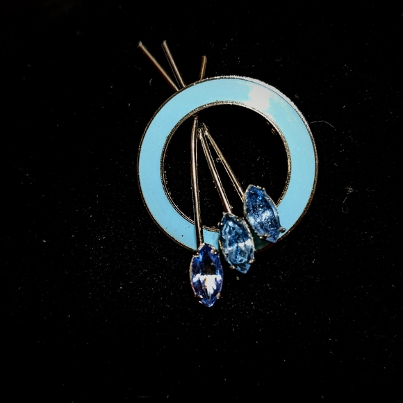 Blue Brooch - Picture 2 of 3